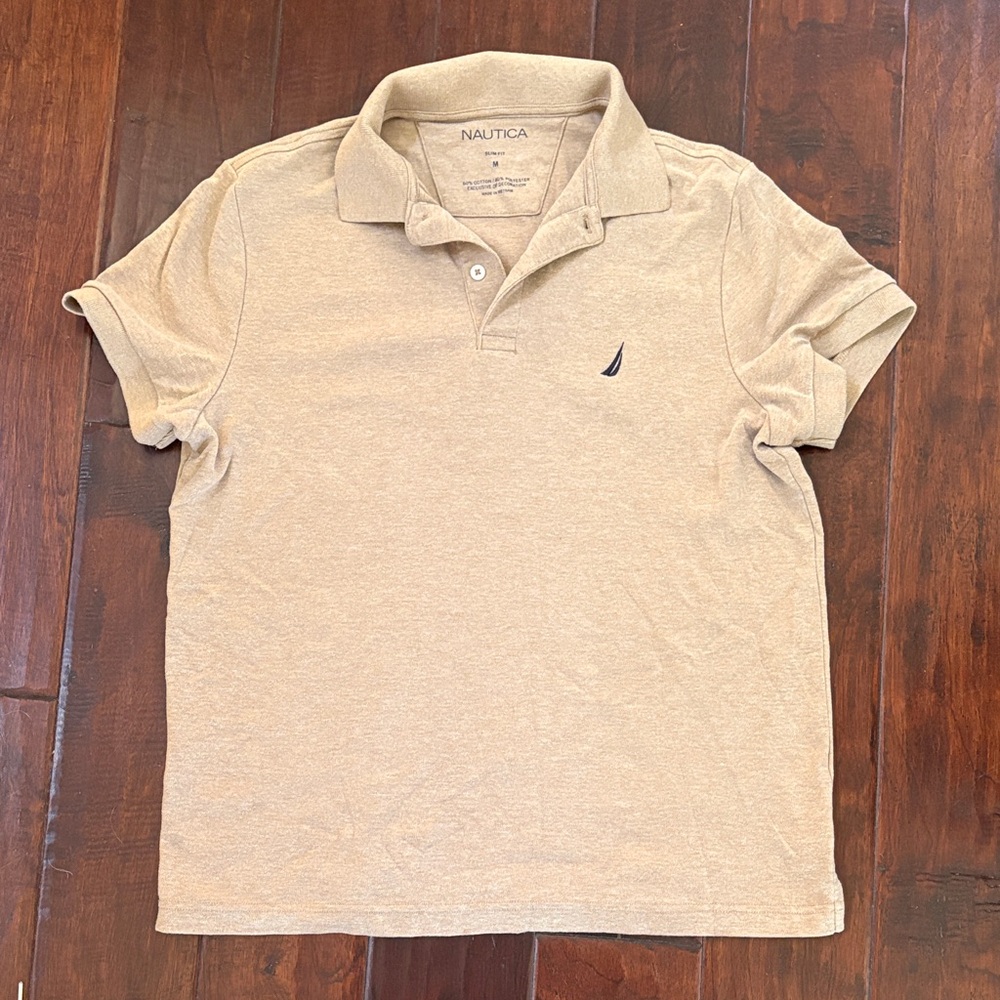 Nautica Slim Fit Tan Sweater